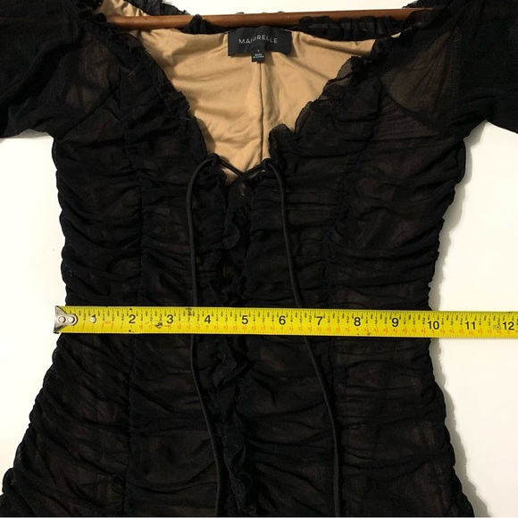 Revolve Majorelle Cleo Bodysuit One Piece Tie Front - Picture 11 of 14